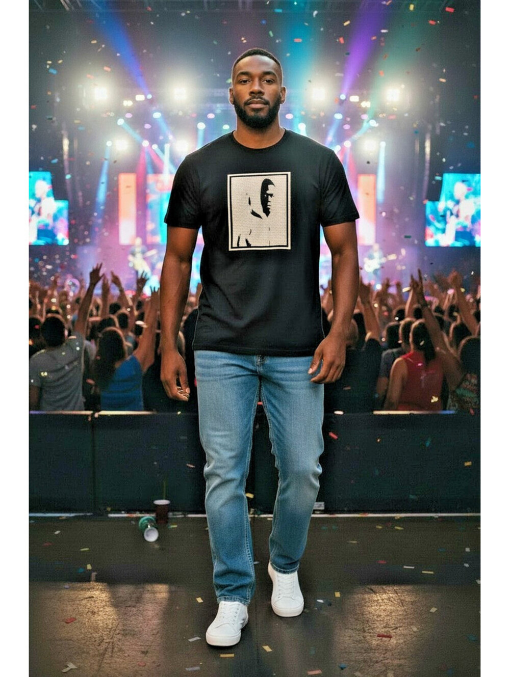 50 Cent CO$TUME$ Tour T Shirt XL Gildan Ultra Cotton Black Rap Hip Hop Concert M